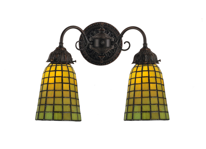 Meyda Tiffany Geometric 74056 Wall Light - Avocado (Lt)