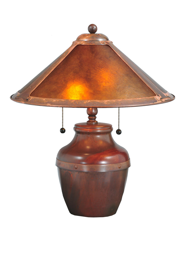 Meyda Tiffany Lighting 77774 Sutter Table Lamp Lamp Bronze / Dark