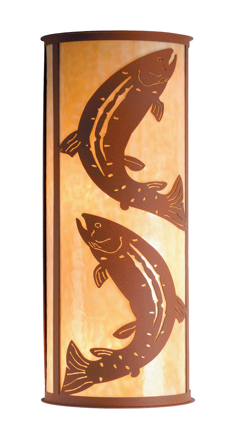 Meyda Tiffany Leaping Trout 77854 Wall Light - Earth/Ba