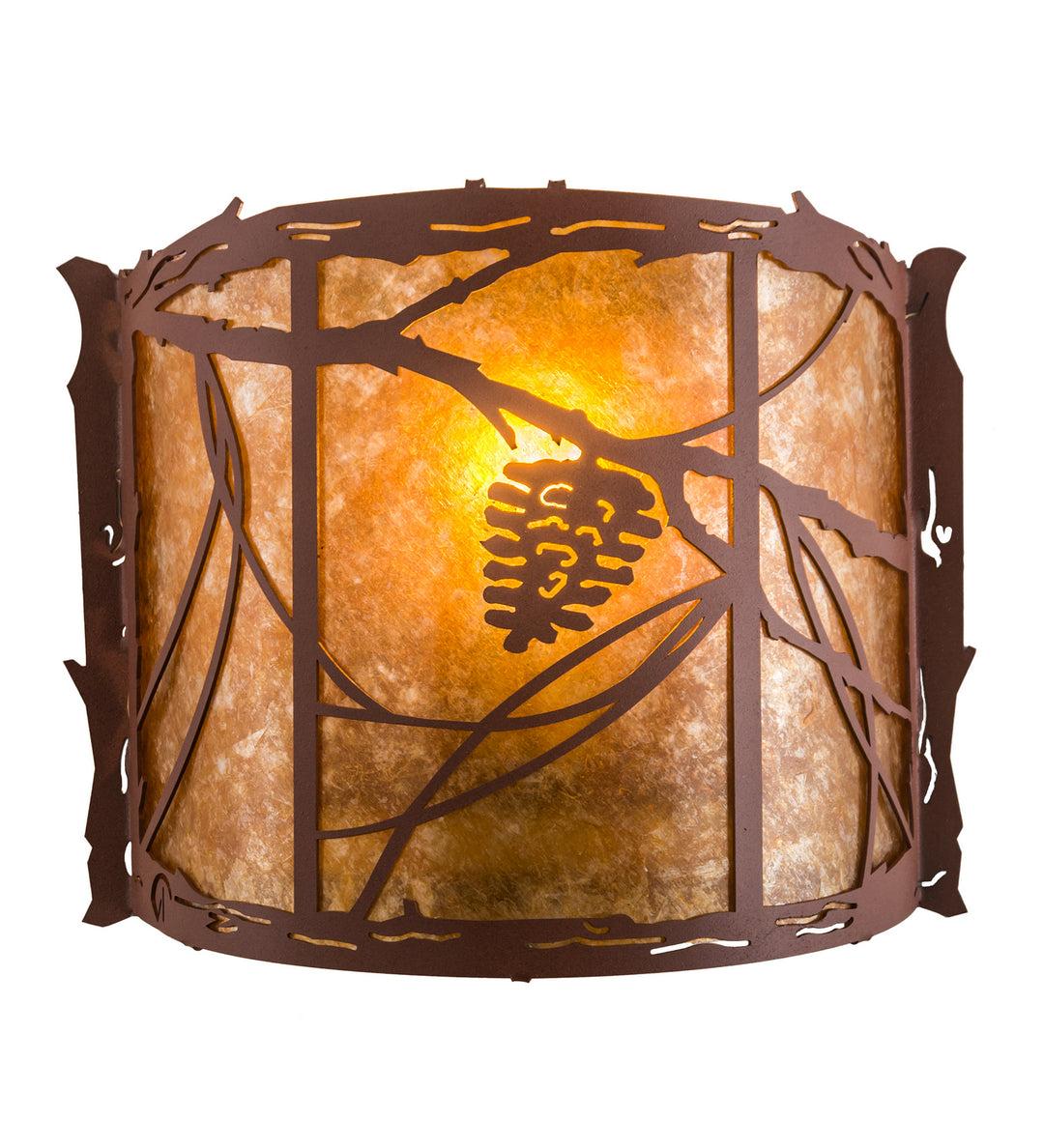 Meyda Tiffany Whispering Pines 77901 Wall Light - Rust