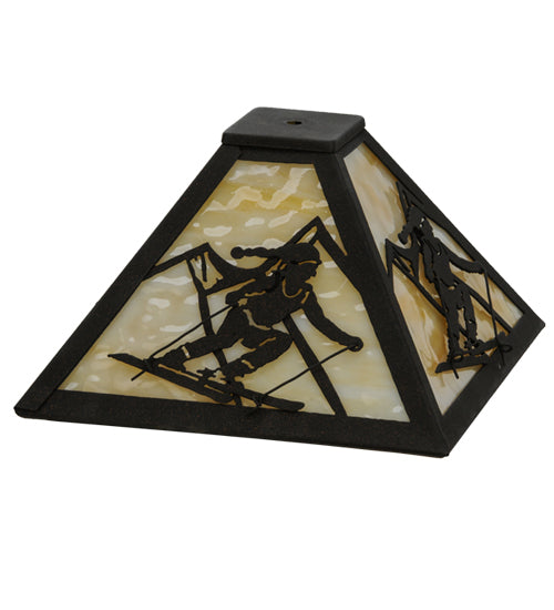 Meyda Tiffany Lighting 150135 Alpine Shade Lamp Shade Bronze / Dark