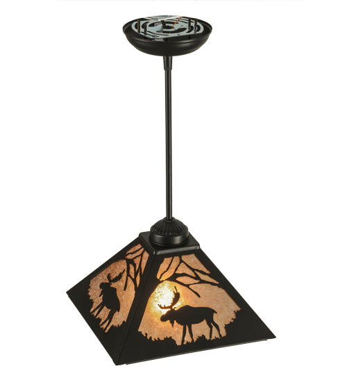 Meyda Tiffany Lone Moose 150232 Pendant Light - Copper Vein