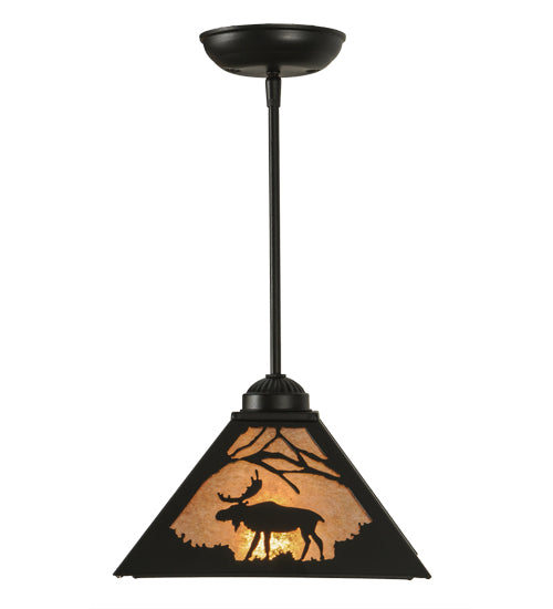 Meyda Tiffany Lone Moose 150232 Pendant Light - Copper Vein