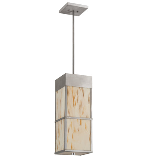 Meyda Tiffany Kyoto 15036 Pendant Light - Satin Stainless Steel