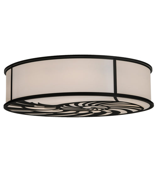 Meyda Tiffany Nautilus 150464 Ceiling Light - Black/White Acrylic