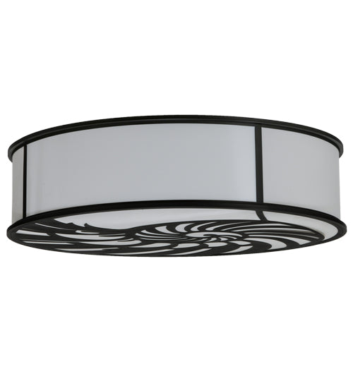 Meyda Tiffany Nautilus 150464 Ceiling Light - Black/White Acrylic