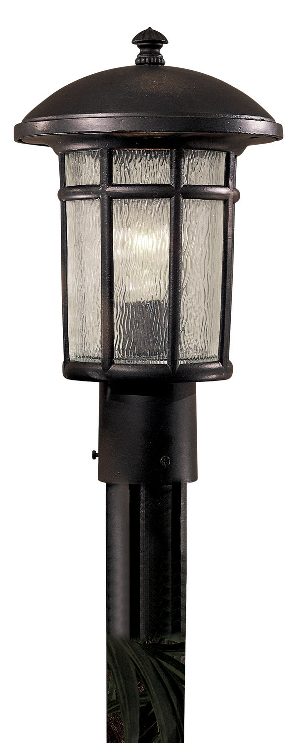 Minka-Lavery Lighting 8256-94 Cranston One Light Post Mount Outdoor Bronze / Dark