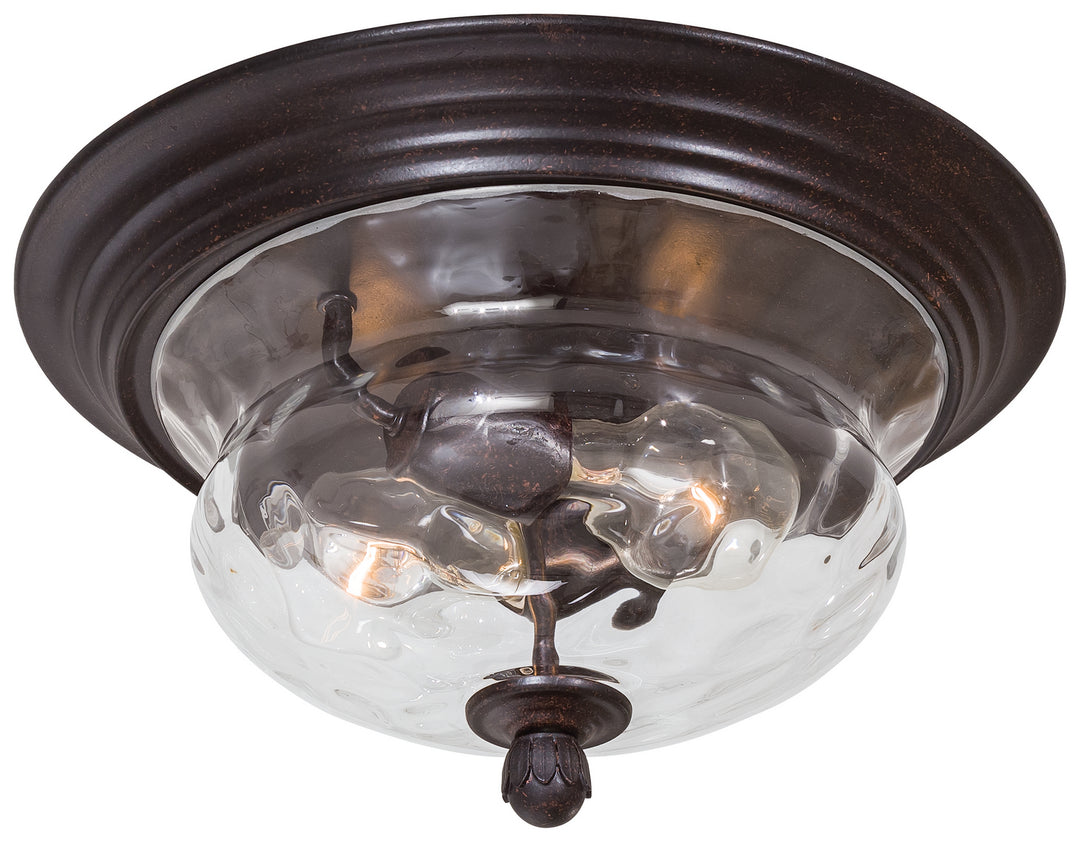 Minka-Lavery Lighting 8769-166 Merrimack Two Light Flush Mount Outdoor Bronze / Dark