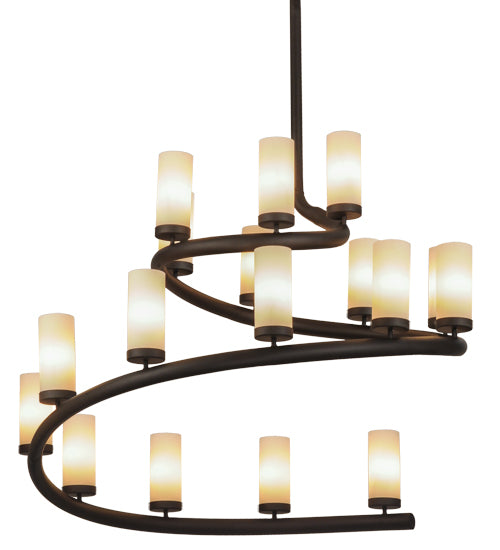 Meyda Tiffany French Horn 150568 Chandelier Light - Oil Rubbed Bronze