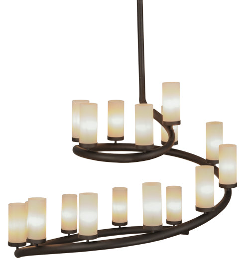 Meyda Tiffany French Horn 150568 Chandelier Light - Oil Rubbed Bronze