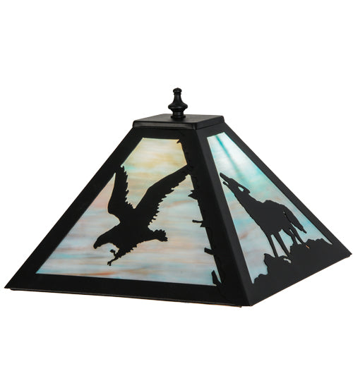 Meyda Tiffany Lighting 150570 Wildlife On The Loose Shade Lamp Shade Black