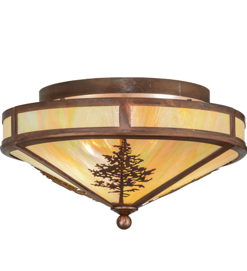 Meyda Tiffany Tamarack 150786 Ceiling Light - Vintage Copper