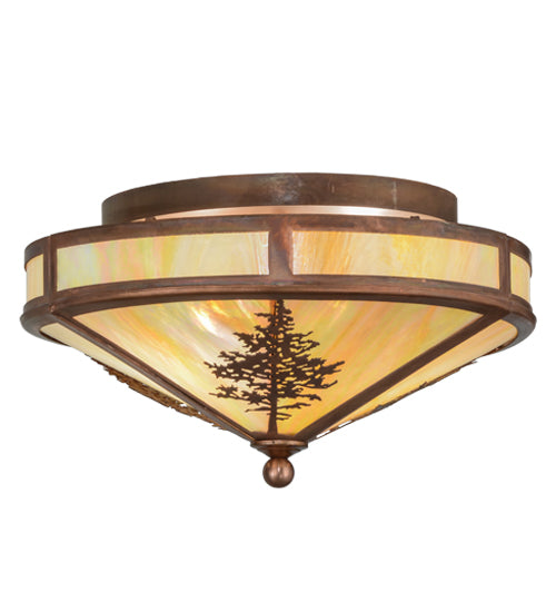 Meyda Tiffany Tamarack 150786 Ceiling Light - Vintage Copper