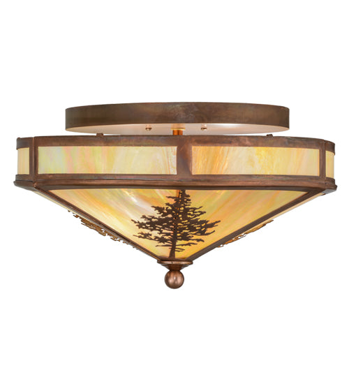 Meyda Tiffany Tamarack 150786 Ceiling Light - Vintage Copper