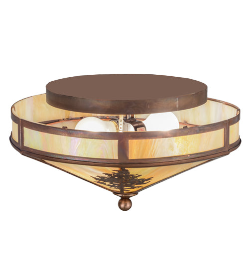 Meyda Tiffany Tamarack 150786 Ceiling Light - Vintage Copper
