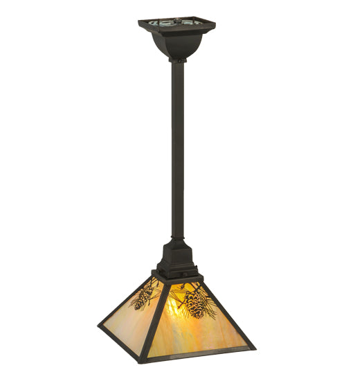 Meyda Tiffany Winter Pine 150824 Pendant Light - Craftsman Brown