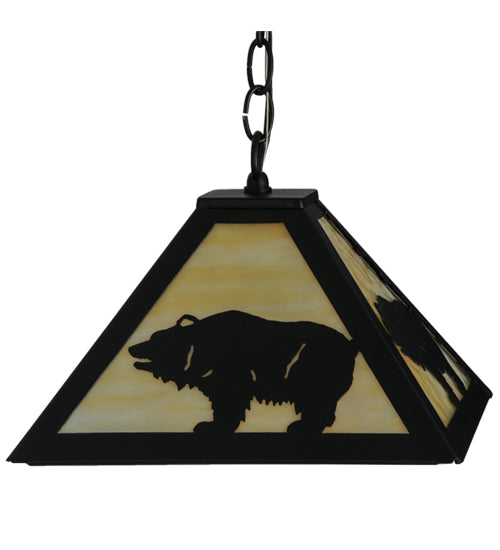 Meyda Tiffany Lone Bear 150870 Pendant Light - Nickel