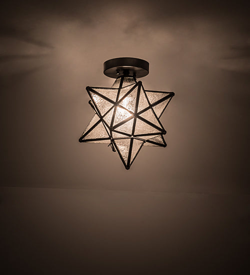 Meyda Tiffany Moravian Star 150958 Ceiling Light - Craftsman Brown