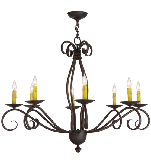 Meyda Tiffany Sienna 151019 Chandelier Light - Timeless Bronze