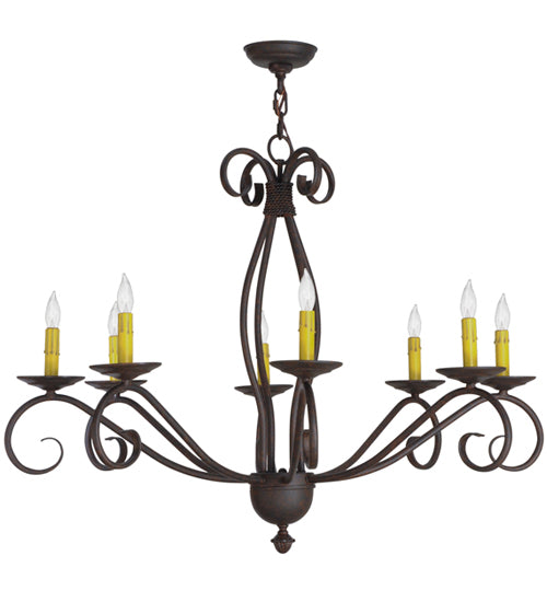 Meyda Tiffany Sienna 151019 Chandelier Light - Timeless Bronze