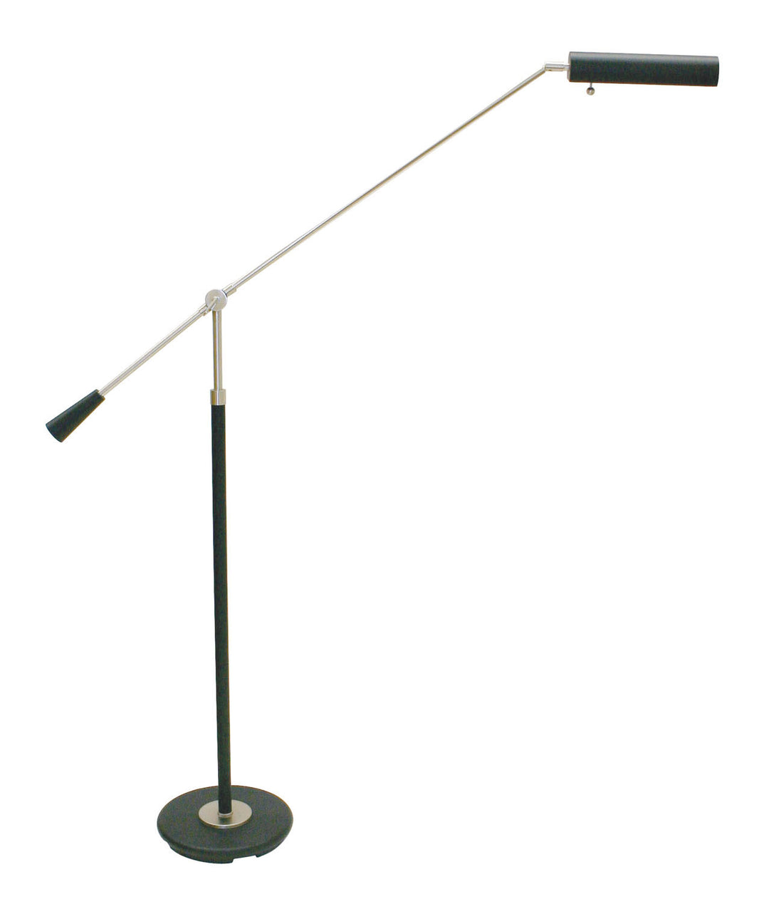 House Of Troy Lighting PFL-527  Grand Piano Lamp Black & Satin Nickel