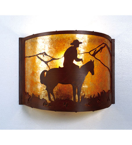 Meyda Tiffany Cowboy 81570 Wall Light - Rust