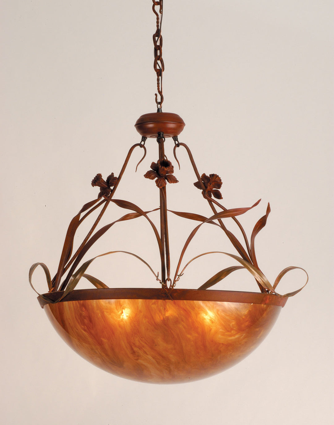 Meyda Tiffany Daffodil 81638 Pendant Light - Rust