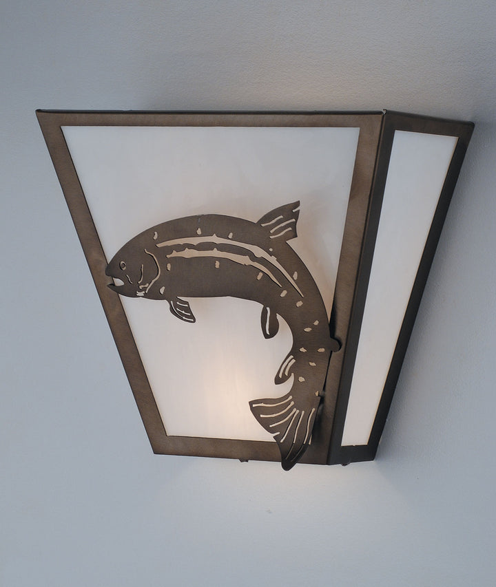 Meyda Tiffany Leaping Trout 81981 Wall Light - Antique Copper