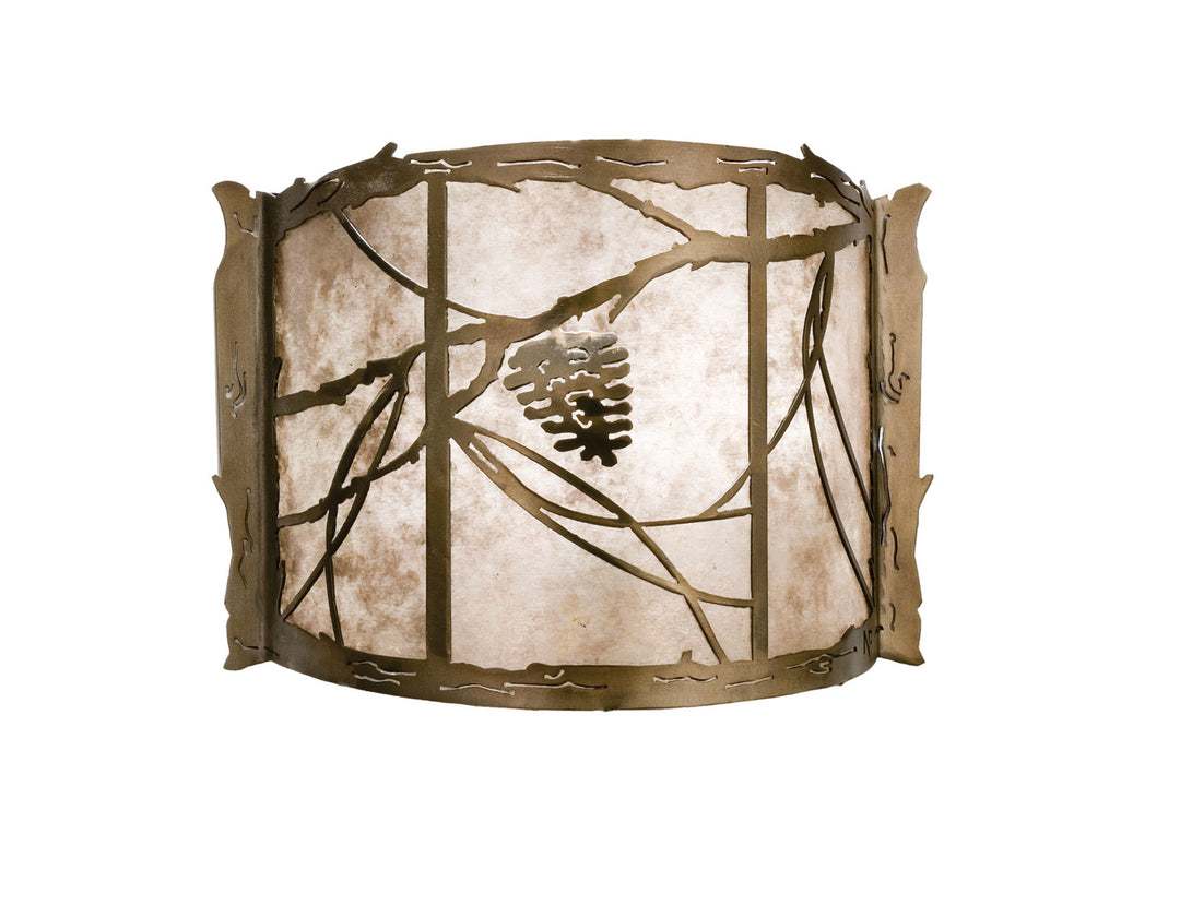 Meyda Tiffany Whispering Pines 82134 Wall Light - Antique Copper