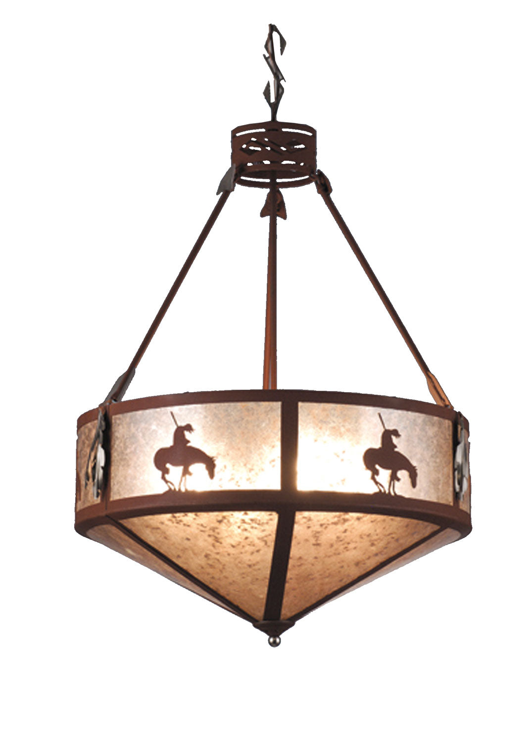 Meyda Tiffany Trails End 82337 Pendant Light - Red Rust