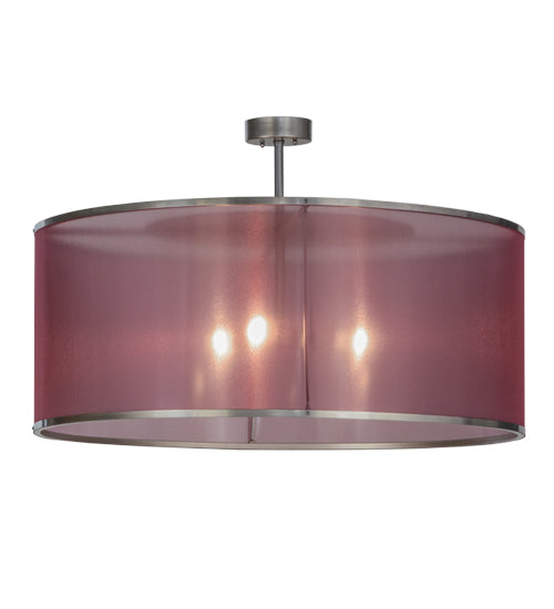 Meyda Tiffany Cilindro 151325 Pendant Light - Nickel