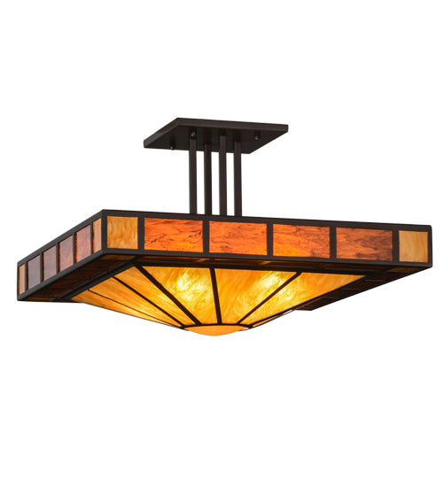 Meyda Tiffany Zuvan 151363 Ceiling Light - Mahogany Bronze