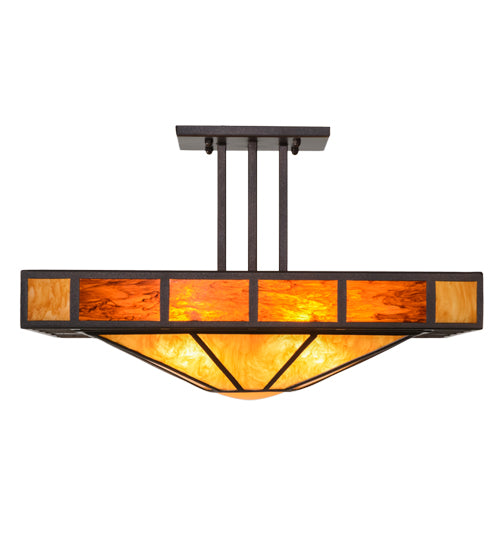 Meyda Tiffany Zuvan 151363 Ceiling Light - Mahogany Bronze