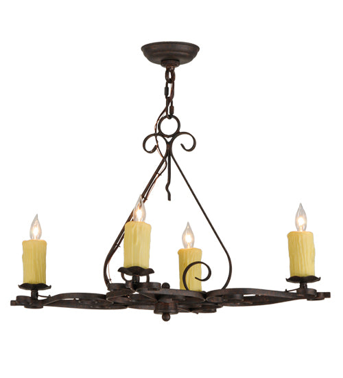 Meyda Tiffany Elianna 151378 Chandelier Light - Rust