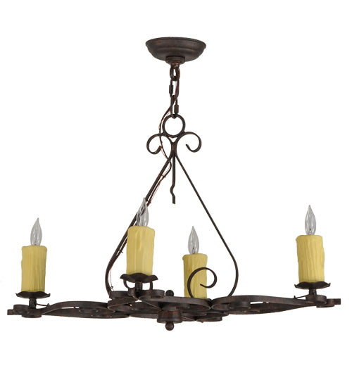 Meyda Tiffany Elianna 151378 Chandelier Light - Rust