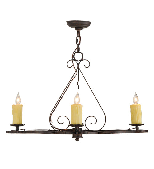 Meyda Tiffany Elianna 151378 Chandelier Light - Rust