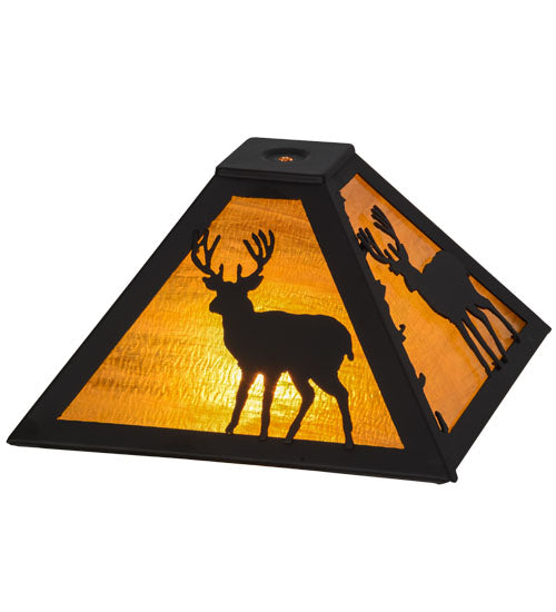 Meyda Tiffany Lighting 151432 Placid Deer Shade Lamp Shade Bronze / Dark