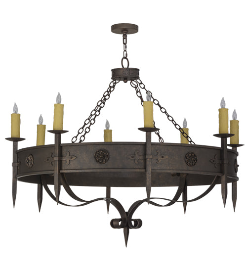 Meyda Tiffany Calandra 151522 Chandelier Light - Rust