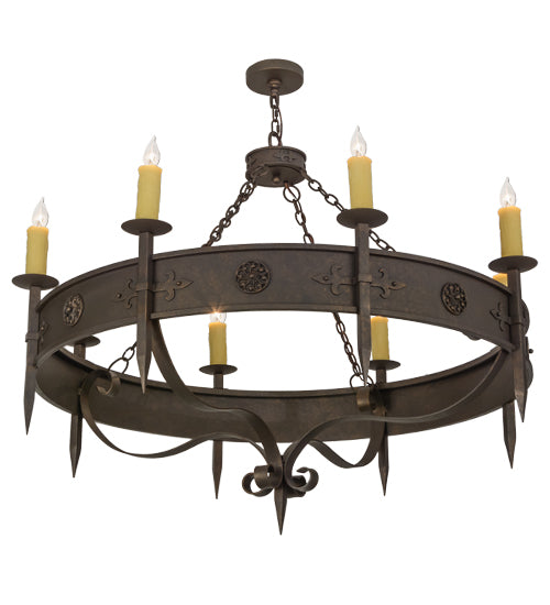Meyda Tiffany Calandra 151522 Chandelier Light - Rust