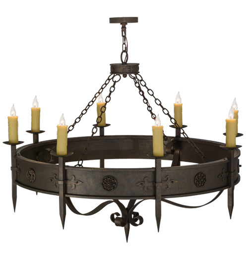 Meyda Tiffany Calandra 151522 Chandelier Light - Rust