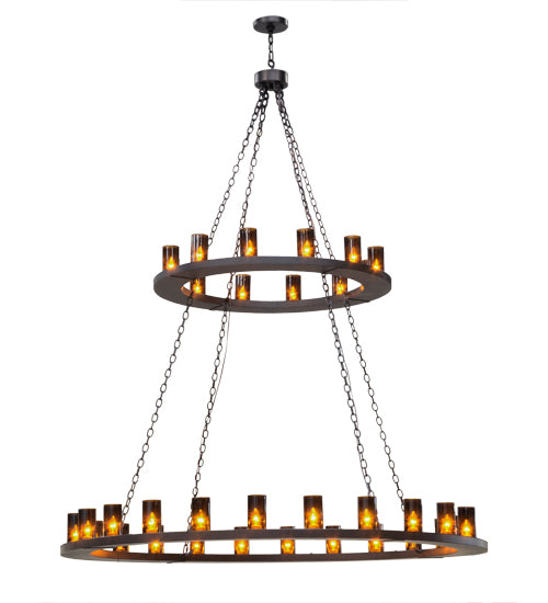 Meyda Tiffany Loxley 151692 Chandelier Light - Mahogany Bronze