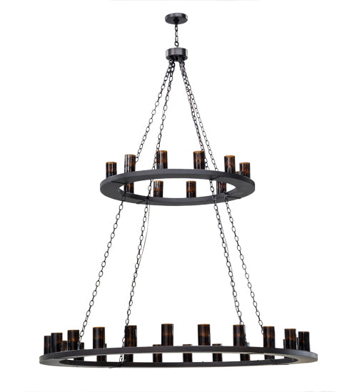 Meyda Tiffany Loxley 151692 Chandelier Light - Mahogany Bronze