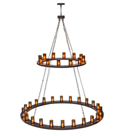 Meyda Tiffany Loxley 151692 Chandelier Light - Mahogany Bronze