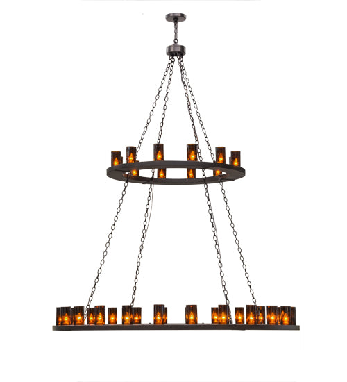 Meyda Tiffany Loxley 151692 Chandelier Light - Mahogany Bronze