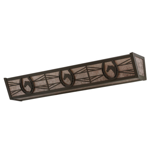 Meyda Tiffany Horseshoe 151694 Bath Vanity Light 30 in. wide - Timeless Bronze