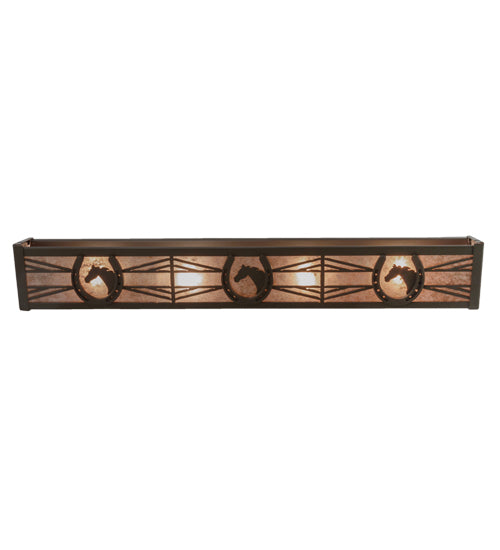 Meyda Tiffany Horseshoe 151694 Bath Vanity Light 30 in. wide - Timeless Bronze