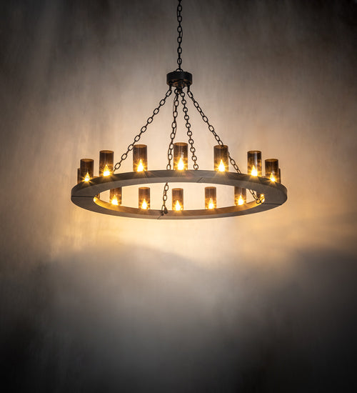 Meyda Tiffany Loxley 151695 Chandelier Light - Mahogany Bronze
