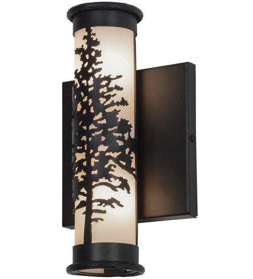 Meyda Tiffany Tamarack 151830 Wall Light - Black/White Acrylic