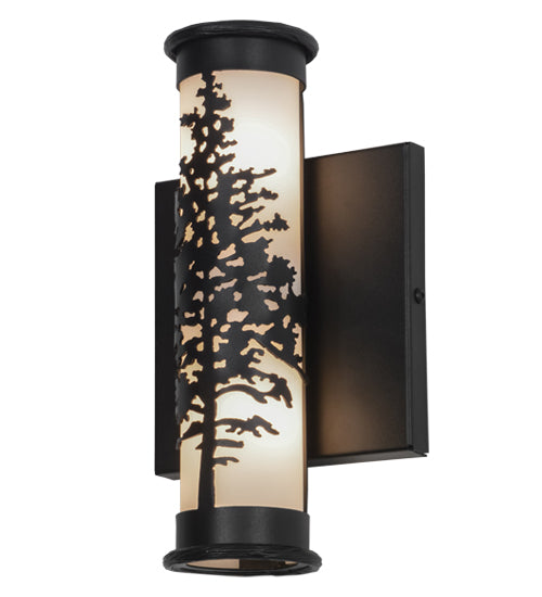 Meyda Tiffany Tamarack 151830 Wall Light - Black/White Acrylic