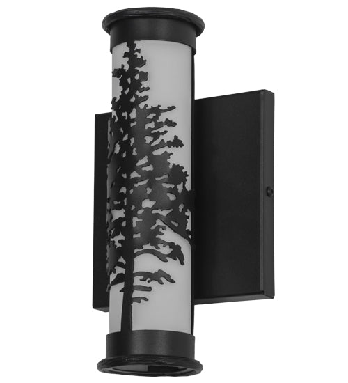 Meyda Tiffany Tamarack 151830 Wall Light - Black/White Acrylic